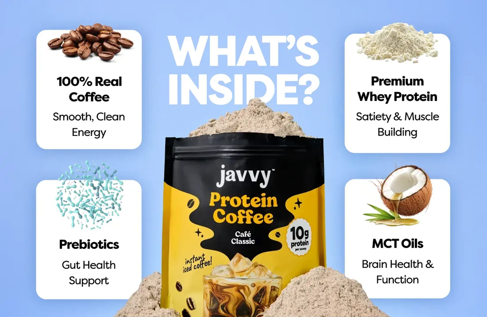 Javvy Protein Coffee nutritional highlights