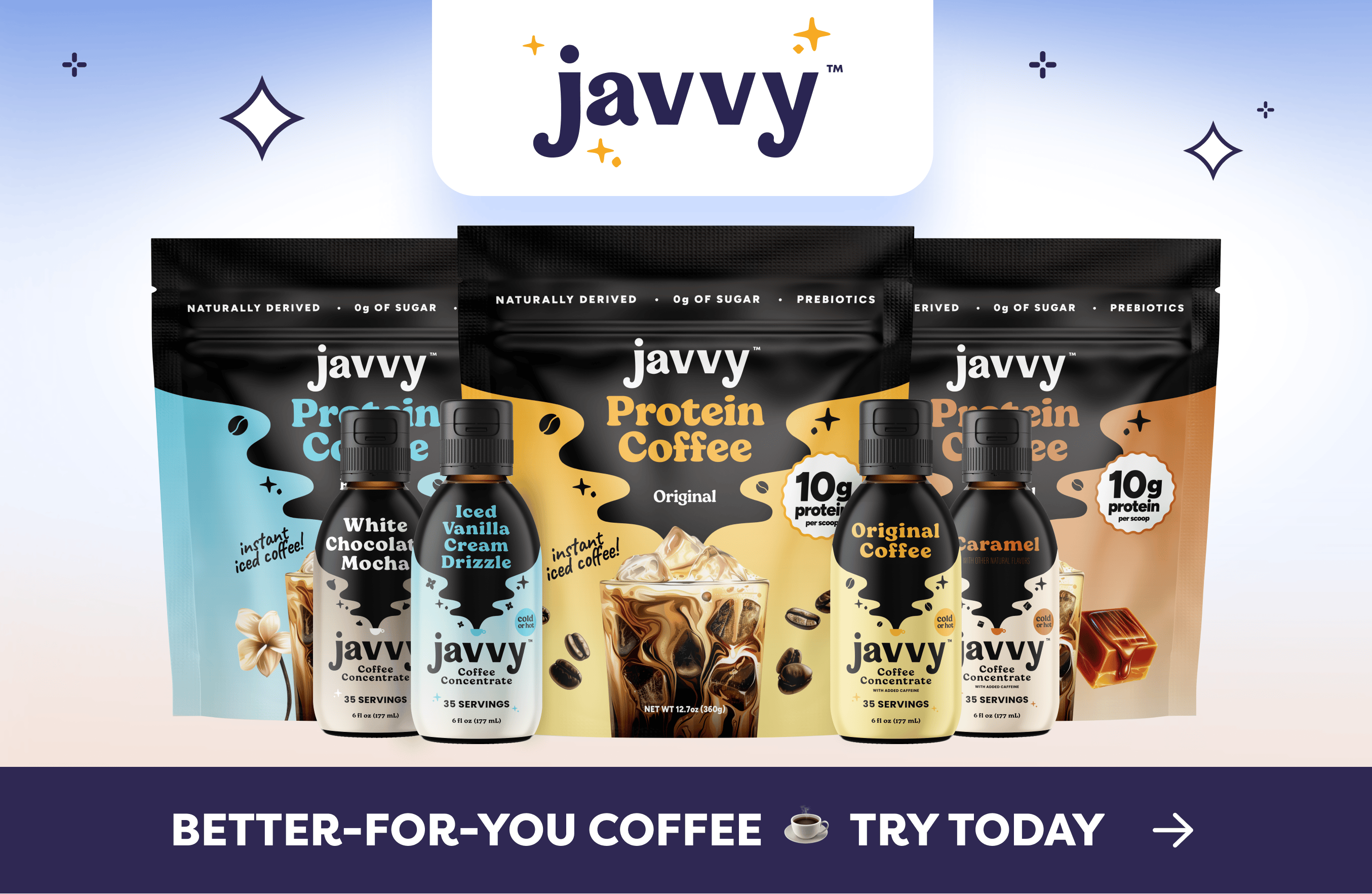 The picture javvycoffee.com shows when its homepage is shared